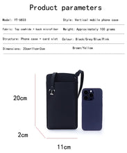 Load image into Gallery viewer, Genuine Leather Mobile Cellphone Pocket Crossbody Bags with Card Slots