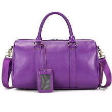 Load image into Gallery viewer, Luxury Genuine Leather Weekend Travel Bag