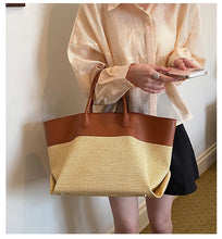 Load image into Gallery viewer, Large Capacity Straw Woven Beach Bag