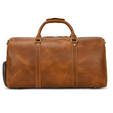 Load image into Gallery viewer, Luxury Genuine Leather Weekend Travel Bag