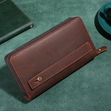 Load image into Gallery viewer, Genuine Leather Hand Clutch Bag