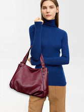 Load image into Gallery viewer, Simple tote Bag High Quality Soft PU Leather Large Capacity