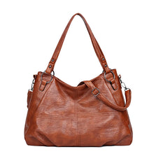 Load image into Gallery viewer, Simple tote Bag High Quality Soft PU Leather Large Capacity