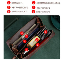 Load image into Gallery viewer, Genuine Leather Hand Clutch Bag