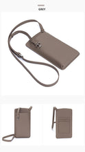Load image into Gallery viewer, Genuine Leather Mobile Cellphone Pocket Crossbody Bags with Card Slots