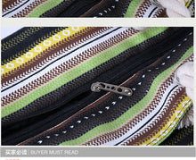 Load image into Gallery viewer, New canvas stripe shopping bag  -  large capacity. Beach or daily use.