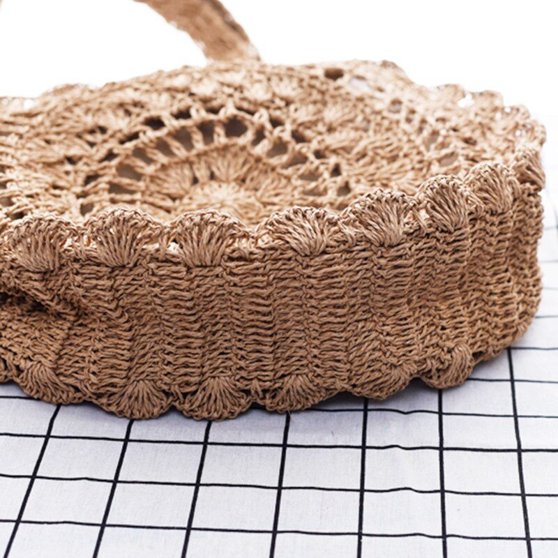 Bohemian Vintage Rattan Beach Bag