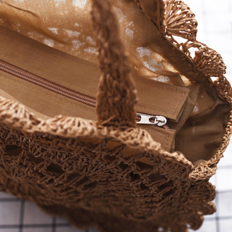 Bohemian Vintage Rattan Beach Bag