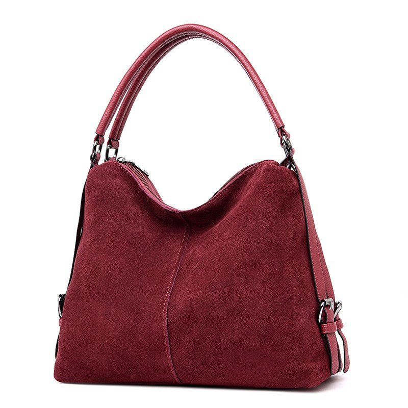 Real Suede Leather Hobo Sac Bag