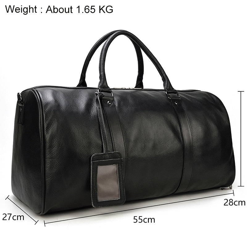 Soft Premium Leather Barrel Bag. Ideal for sports/weekend or