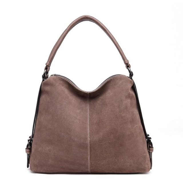 Real Suede Leather Hobo Sac Bag