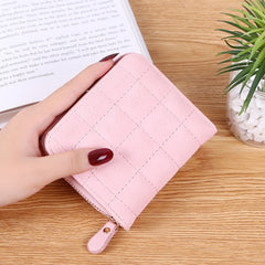 Short Wallets PU Leather Card Holder with Integral Coin Purse