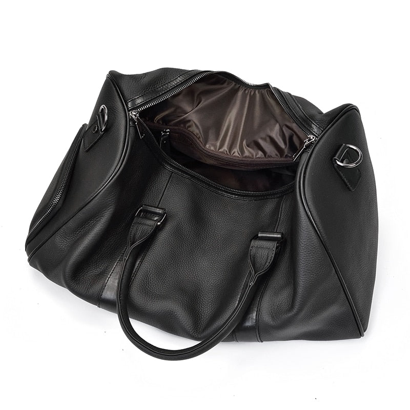 Soft Premium Leather Barrel Bag. Ideal for sports/weekend or